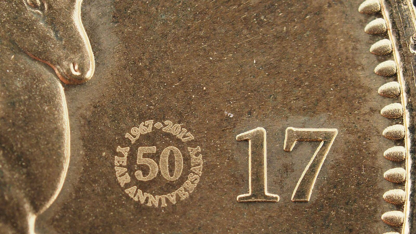 Close-up van een Zuid-Afrikaanse Krugerrand-munt